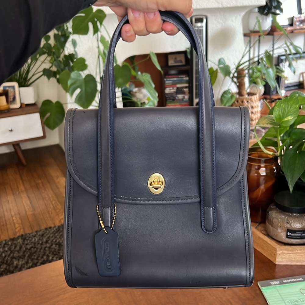 Vintage Coach Belmont Satchel Handbag (No. E7C-9088)